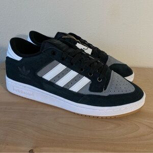 Adidas Centennial 85 Low ADV Skateboarding Shoe Black Grey Suede - Size 9.5